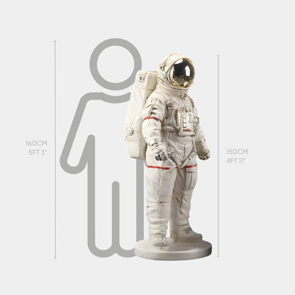 Large Cloud White Space Astronaut Standing Sculpture - 150cm