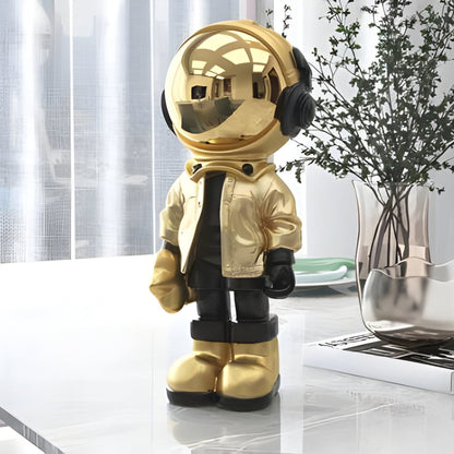 Small Celestial Gold Astronaut Beats Figure - 36cm